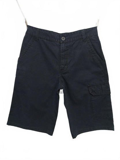 Vintage Levis Navy Cargo Shorts W28 Baggy Skater Y2K Retro Street Indie Grunge