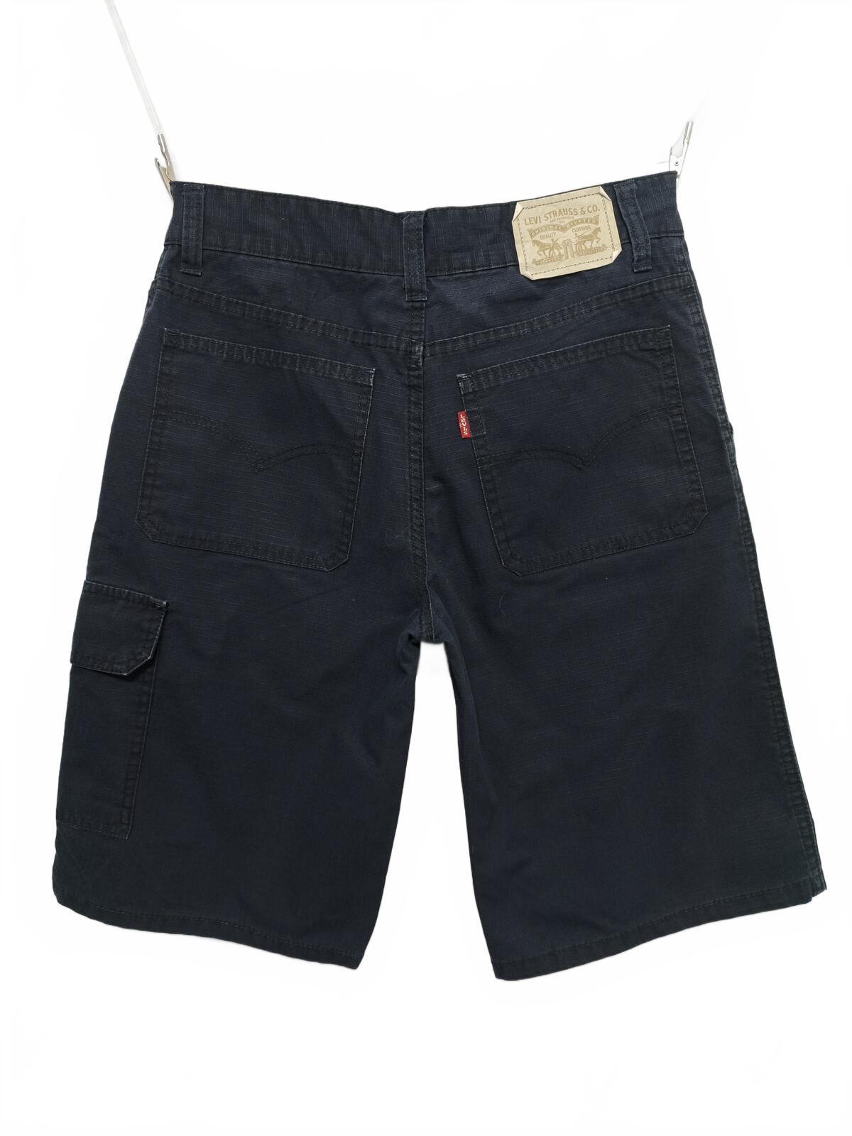 Vintage Levis Navy Cargo Shorts W28 Baggy Skater Y2K Retro Street Indie Grunge