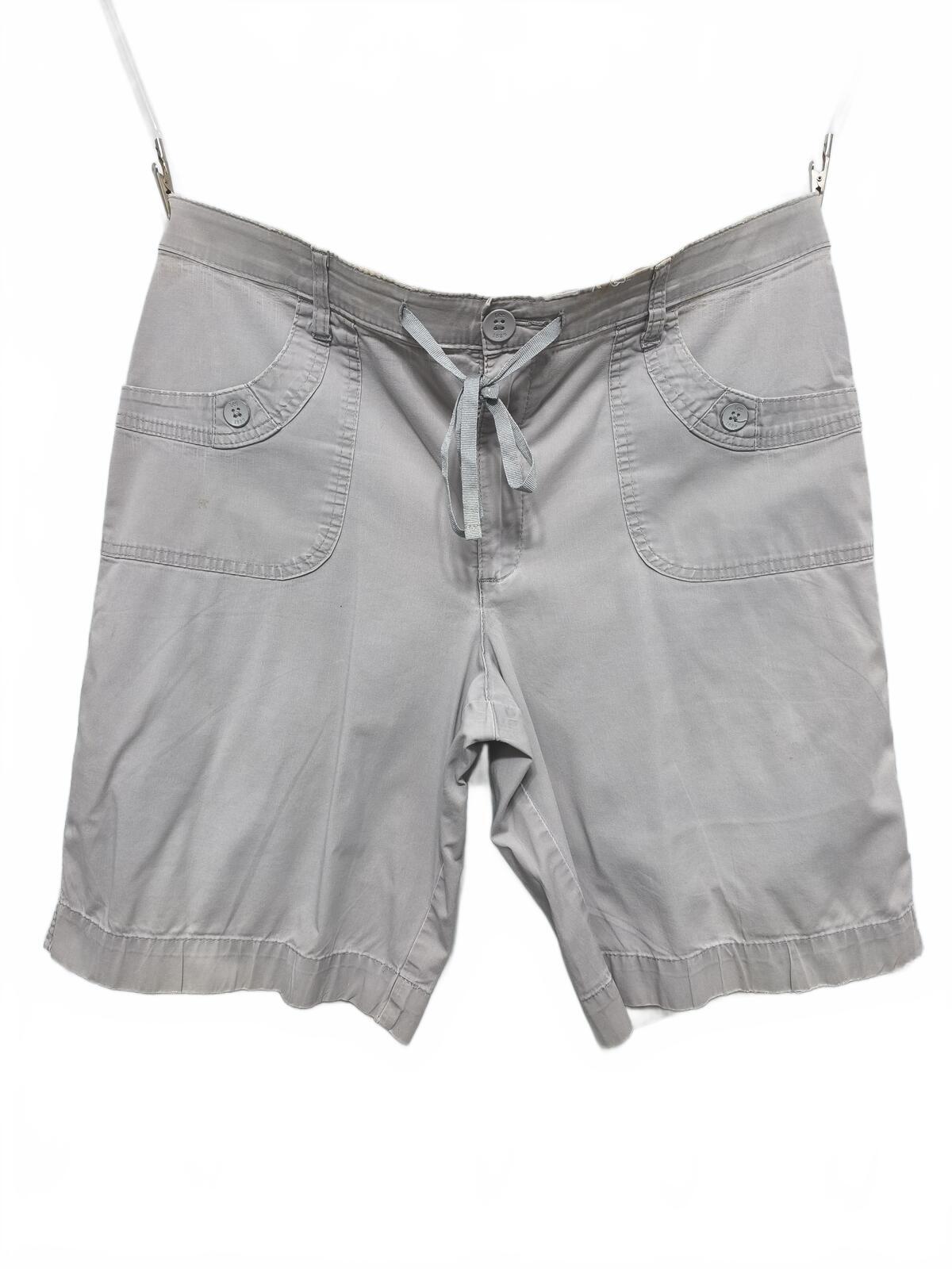 Vintage Lee Comfort Waistband Shorts Grey Stretch Utility Hiking Casual 36W