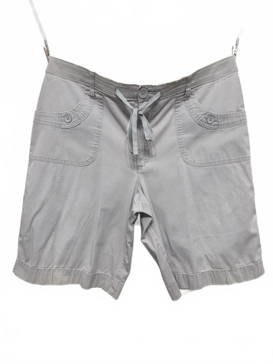 Vintage Lee Comfort Waistband Shorts Grey Stretch Utility Hiking Casual 36W
