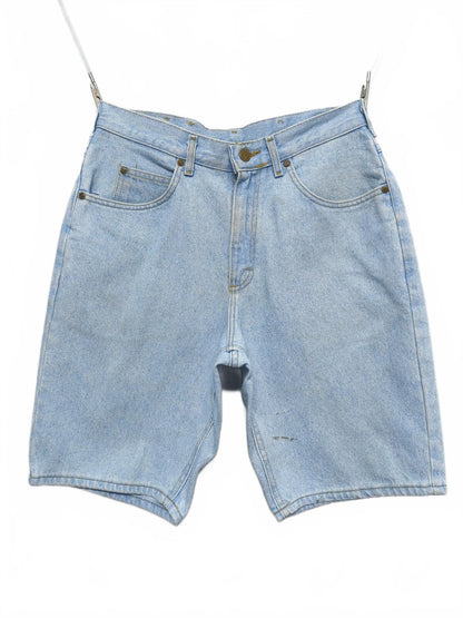 Vintage Lee Denim Shorts Light Wash Made in USA 90s Y2K Skater Grunge 30W