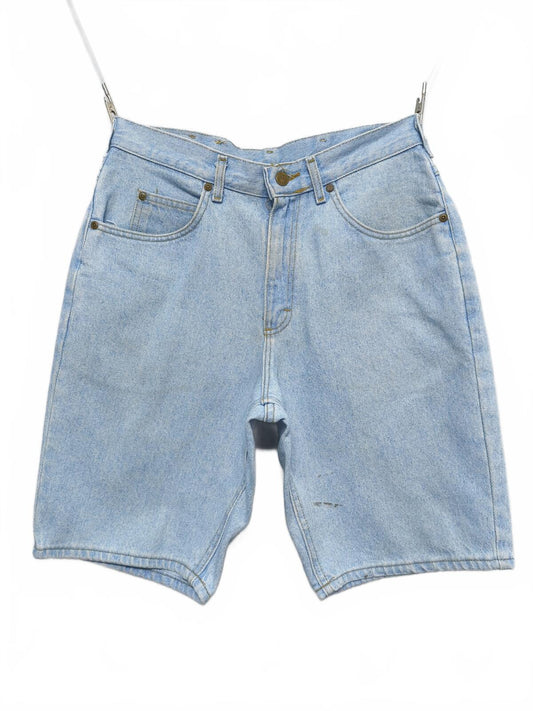 Vintage Lee Denim Shorts Light Wash Made in USA 90s Y2K Skater Grunge 30W