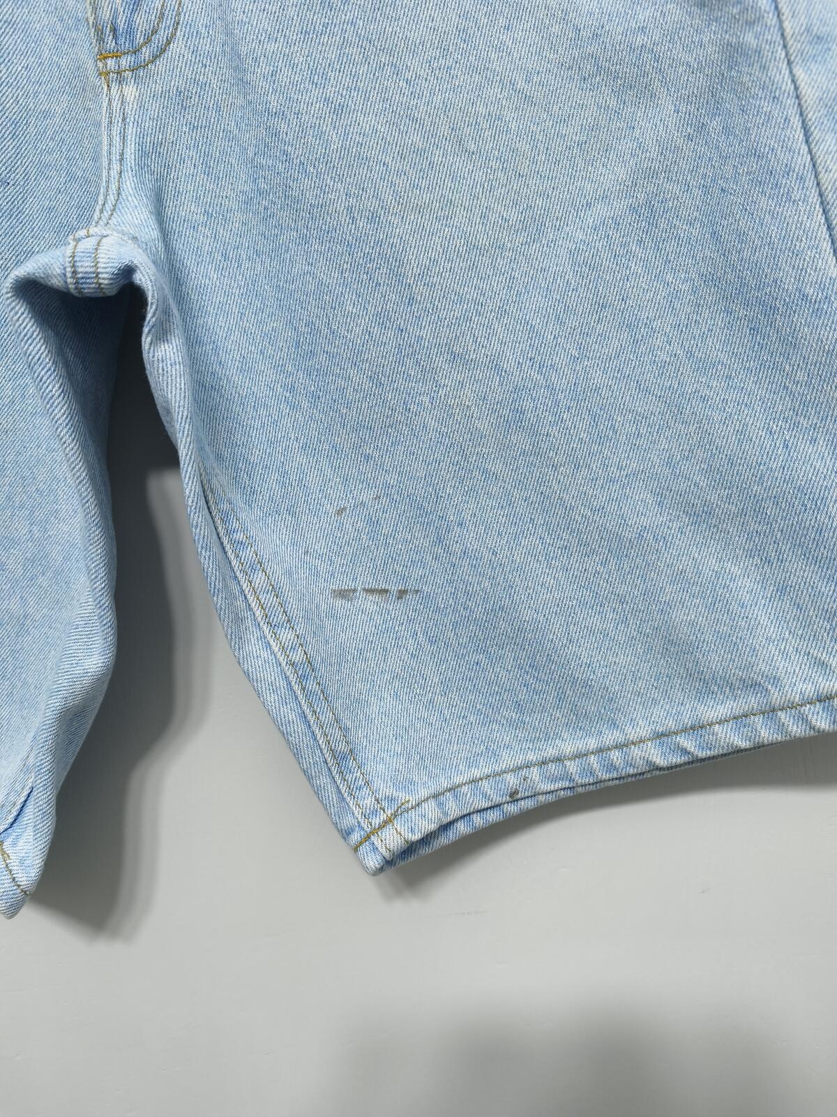 Vintage Lee Denim Shorts Light Wash Made in USA 90s Y2K Skater Grunge 30W