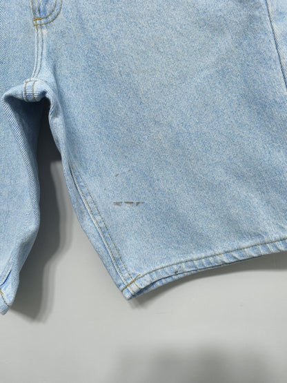 Vintage Lee Denim Shorts Light Wash Made in USA 90s Y2K Skater Grunge 30W