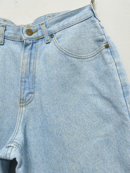 Vintage Lee Denim Shorts Light Wash Made in USA 90s Y2K Skater Grunge 30W