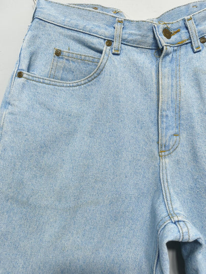 Vintage Lee Denim Shorts Light Wash Made in USA 90s Y2K Skater Grunge 30W