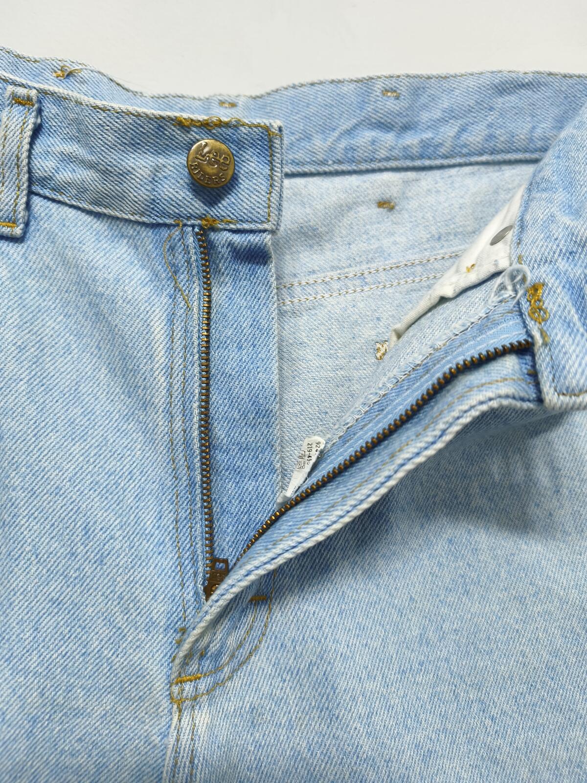Vintage Lee Denim Shorts Light Wash Made in USA 90s Y2K Skater Grunge 30W