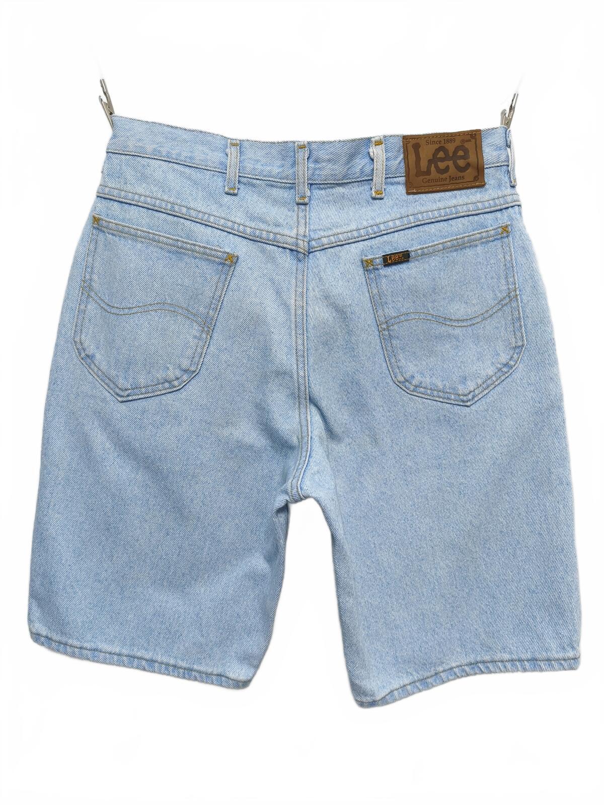 Vintage Lee Denim Shorts Light Wash Made in USA 90s Y2K Skater Grunge 30W