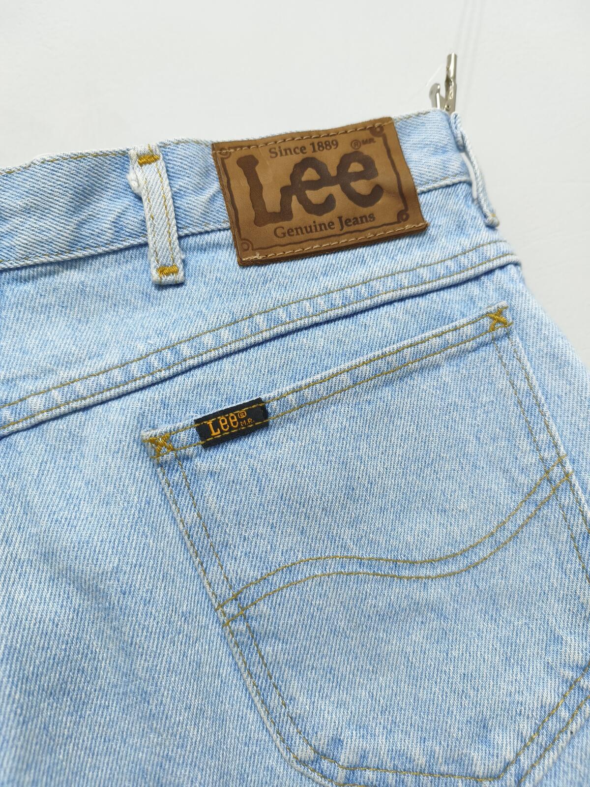 Vintage Lee Denim Shorts Light Wash Made in USA 90s Y2K Skater Grunge 30W