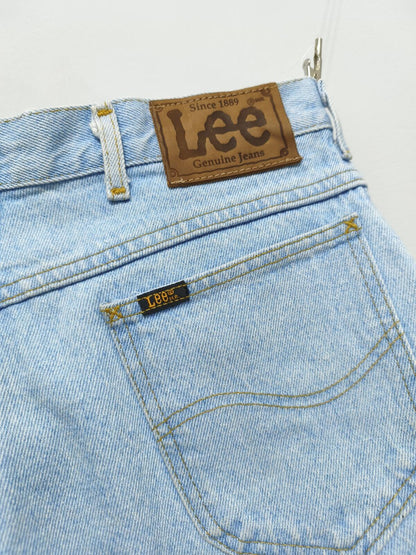 Vintage Lee Denim Shorts Light Wash Made in USA 90s Y2K Skater Grunge 30W