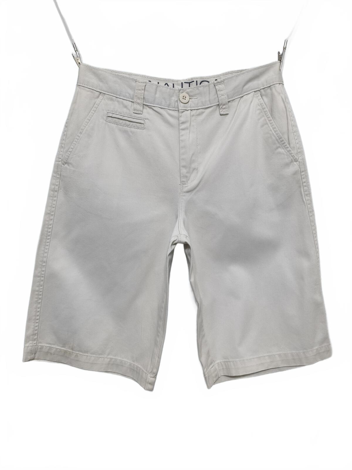 Vintage Nautica Chino Shorts Cream 90s Coastal Old Money Summer Preppy 28W