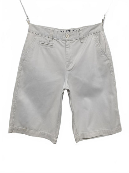 Vintage Nautica Chino Shorts Cream 90s Coastal Old Money Summer Preppy 28W