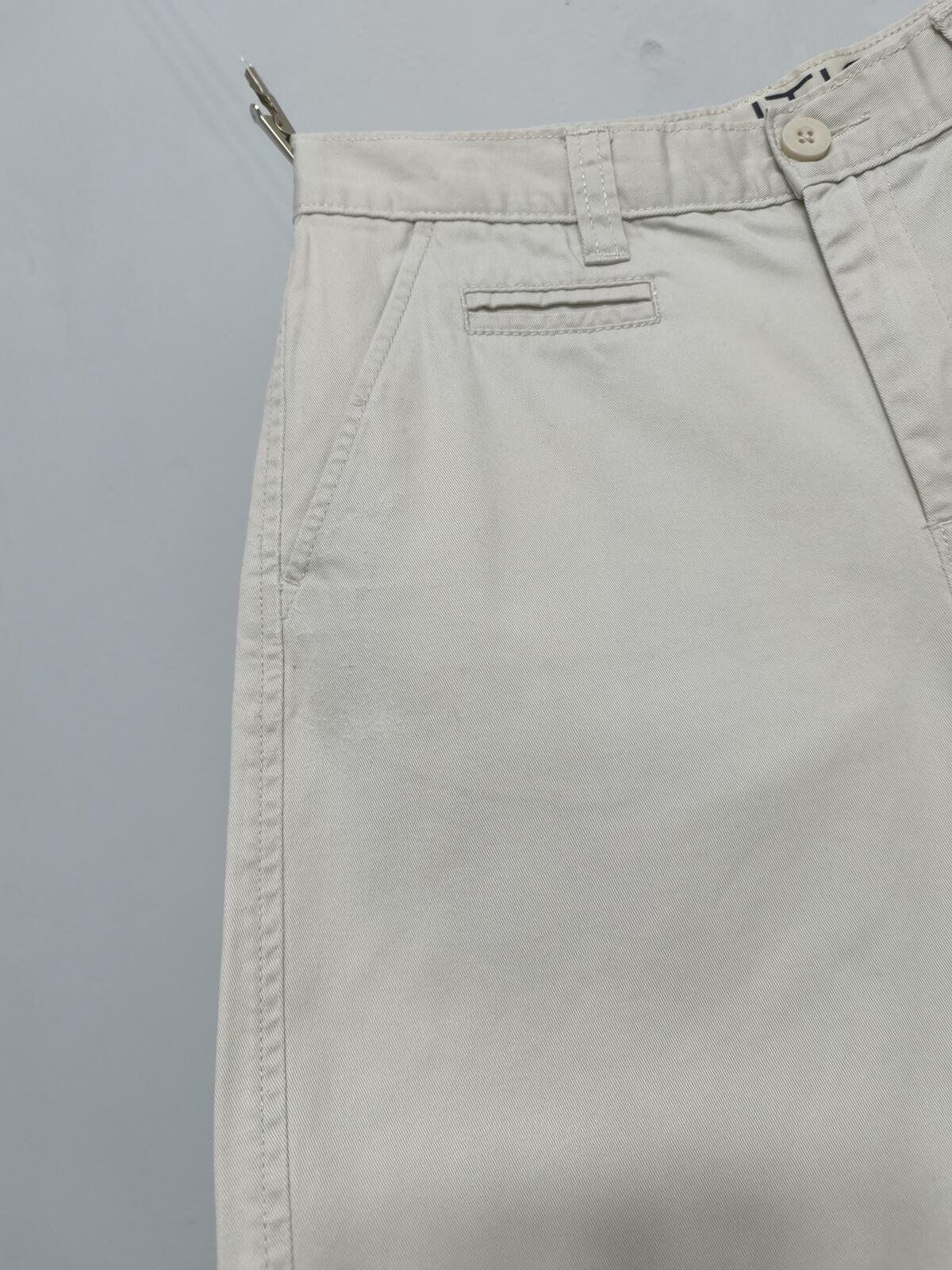 Vintage Nautica Chino Shorts Cream 90s Coastal Old Money Summer Preppy 28W