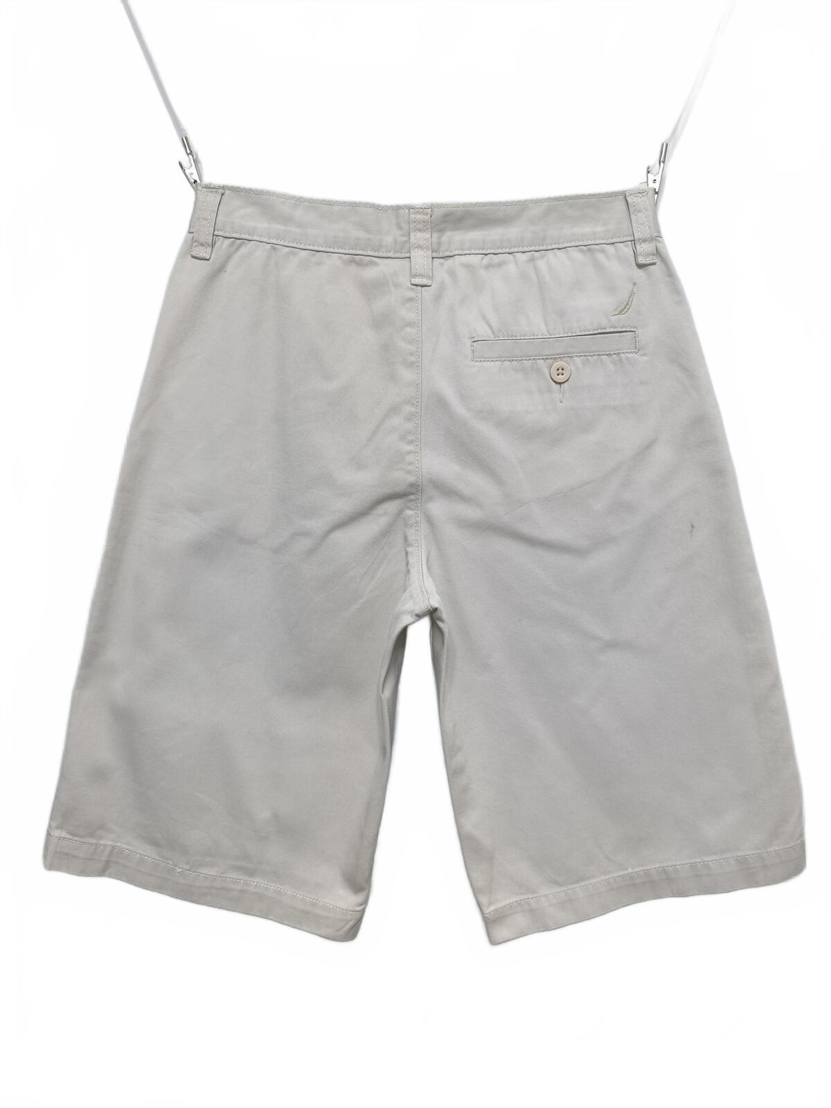 Vintage Nautica Chino Shorts Cream 90s Coastal Old Money Summer Preppy 28W