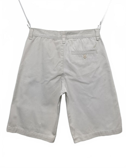 Vintage Nautica Chino Shorts Cream 90s Coastal Old Money Summer Preppy 28W