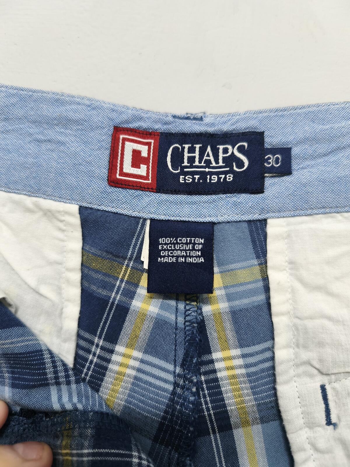 Vintage Chaps Mid Wash Blue Denim Shorts 90s Skater Preppy Summer Jorts W30 W32