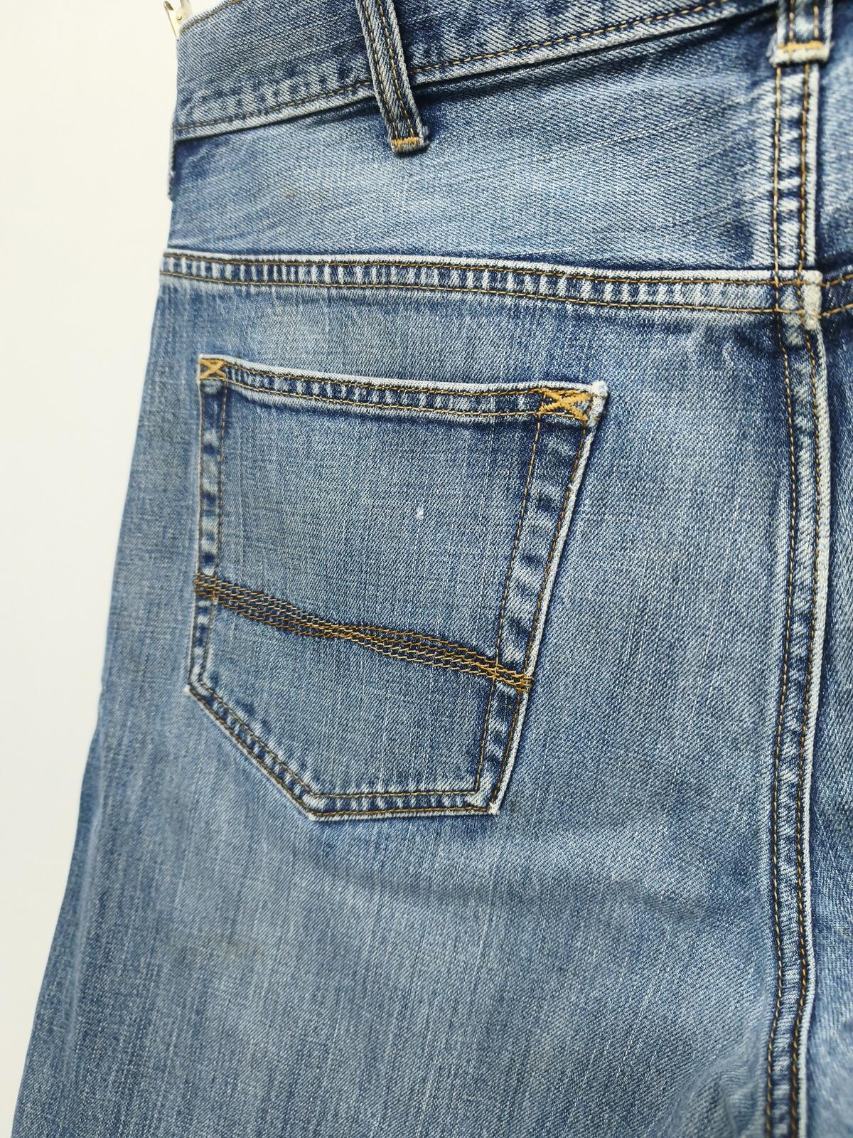 Vintage Lee Modern Series Blue Stonewash Raw Hem Jorts Shorts 90s Grunge W38