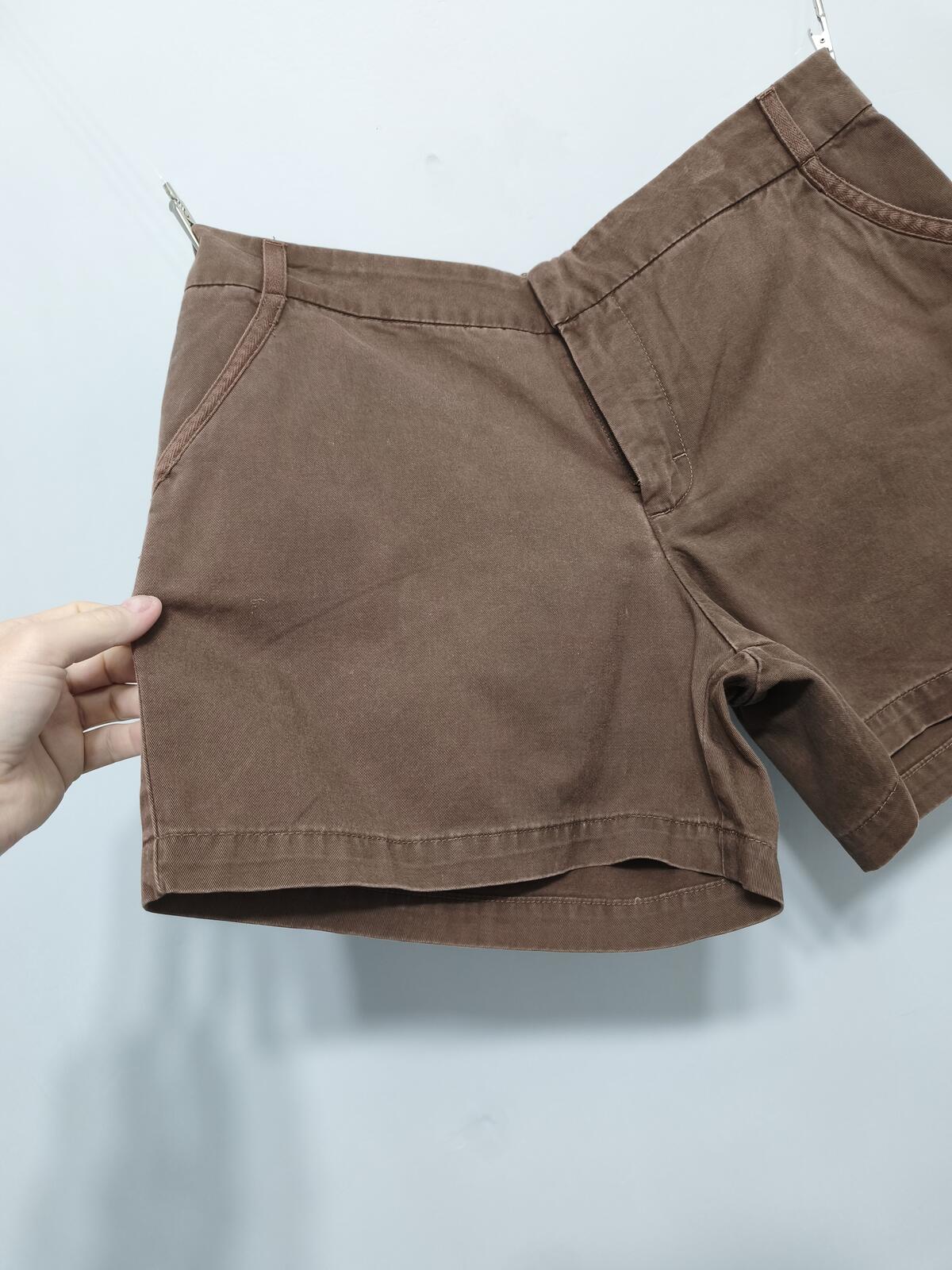 Vintage Lee Chino Shorts Earthy Brown 90s Y2K Skater Indie Grunge 34W
