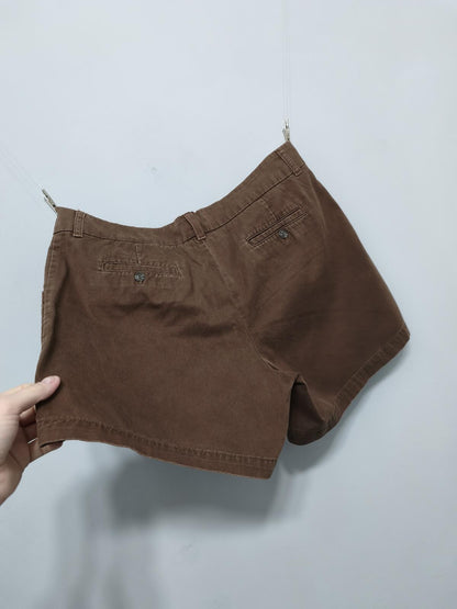 Vintage Lee Chino Shorts Earthy Brown 90s Y2K Skater Indie Grunge 34W