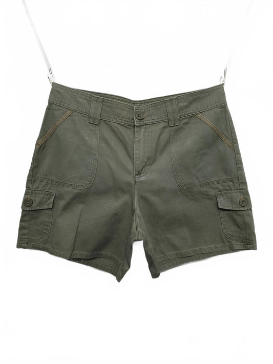 Vintage Lee Utility Cargo Shorts Forest Green 90s Gorpcore Hiking Festival 34W