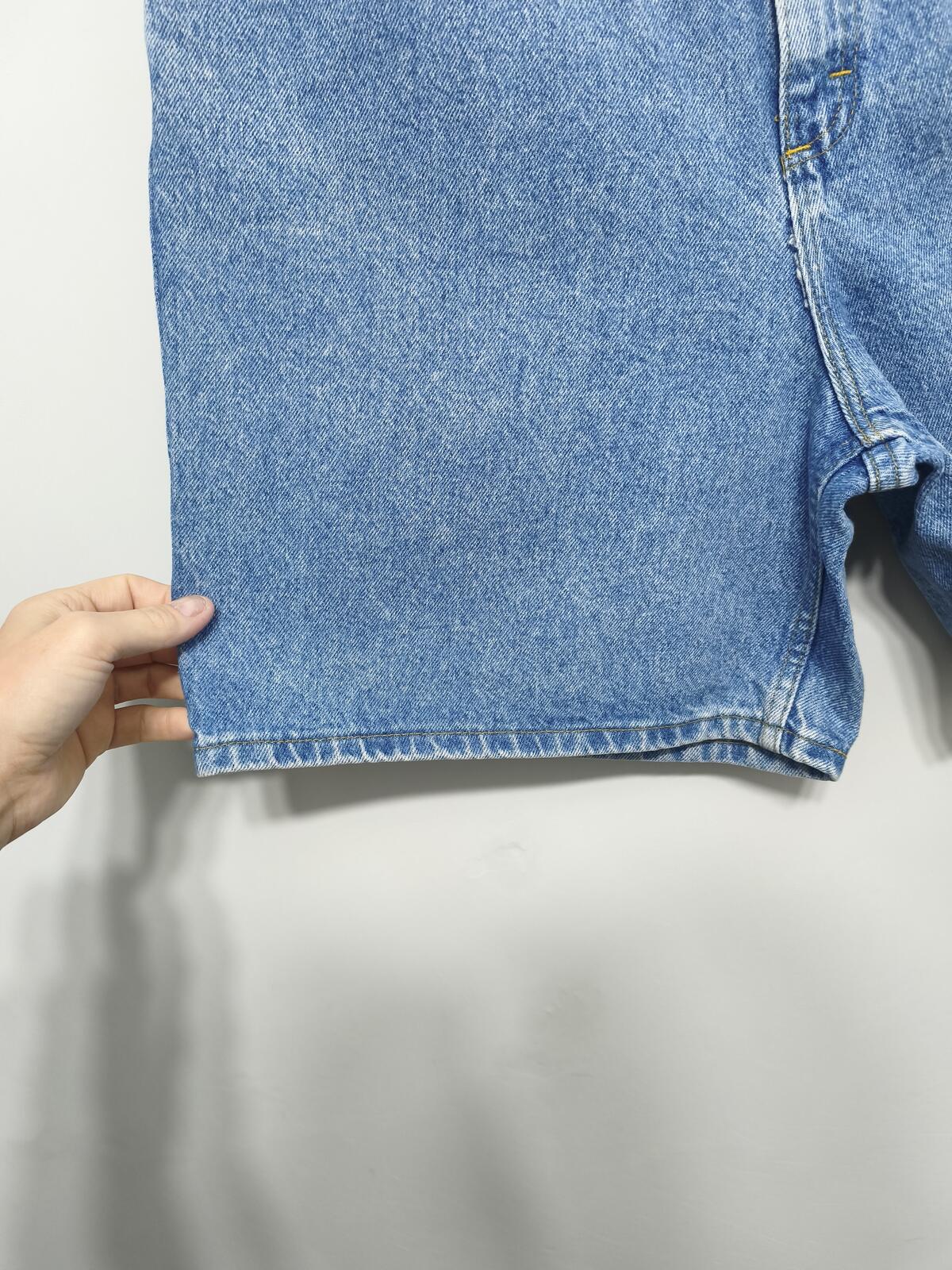 Vintage Lee Original Blue Denim High Waisted Mom Shorts 90s Grunge Casual 30W