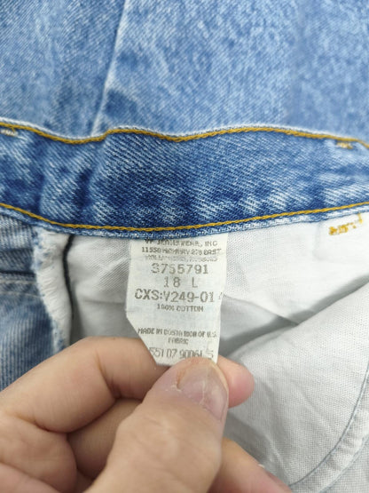 Vintage Lee Original Blue Denim High Waisted Mom Shorts 90s Grunge Casual 30W