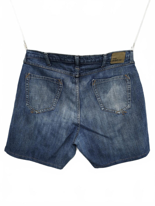 Vintage Wrangler Custom Raw Hem Blue Denim Jorts Shorts Y2K Skater Grunge W38