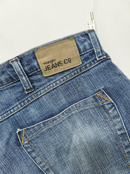 Vintage Wrangler Custom Raw Hem Blue Denim Jorts Shorts Y2K Skater Grunge W38