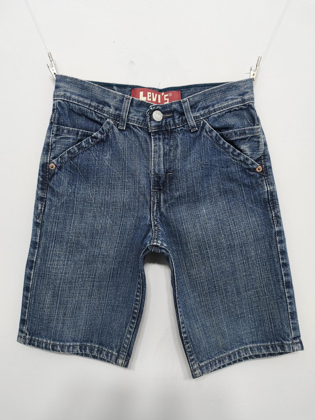 Vintage Levi's Kids Blue Denim Utility Jorts Shorts 90s Skater Retro Age 8 W24