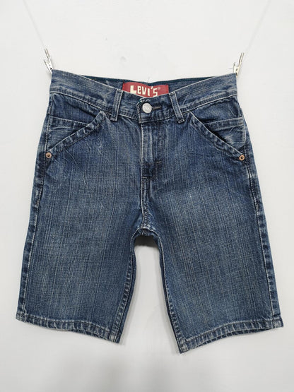 Vintage Levi's Kids Blue Denim Utility Jorts Shorts 90s Skater Retro Age 8 W24