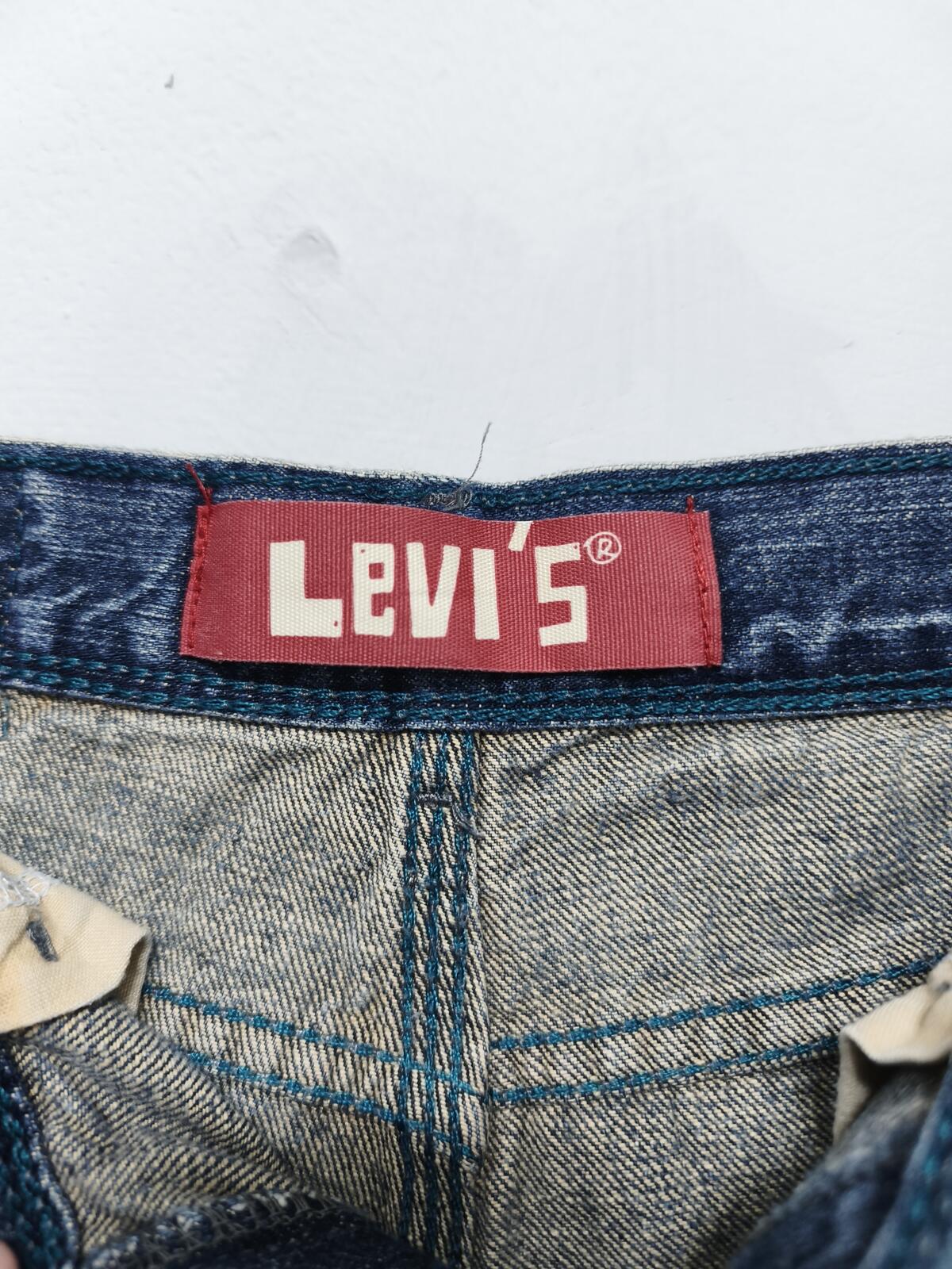 Vintage Levi's Kids Blue Denim Utility Jorts Shorts 90s Skater Retro Age 8 W24