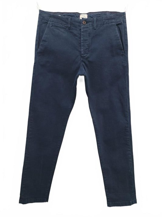Vintage Jack & Jones Cody Navy Blue Stretch Slim Regular Chino Trousers Men 30