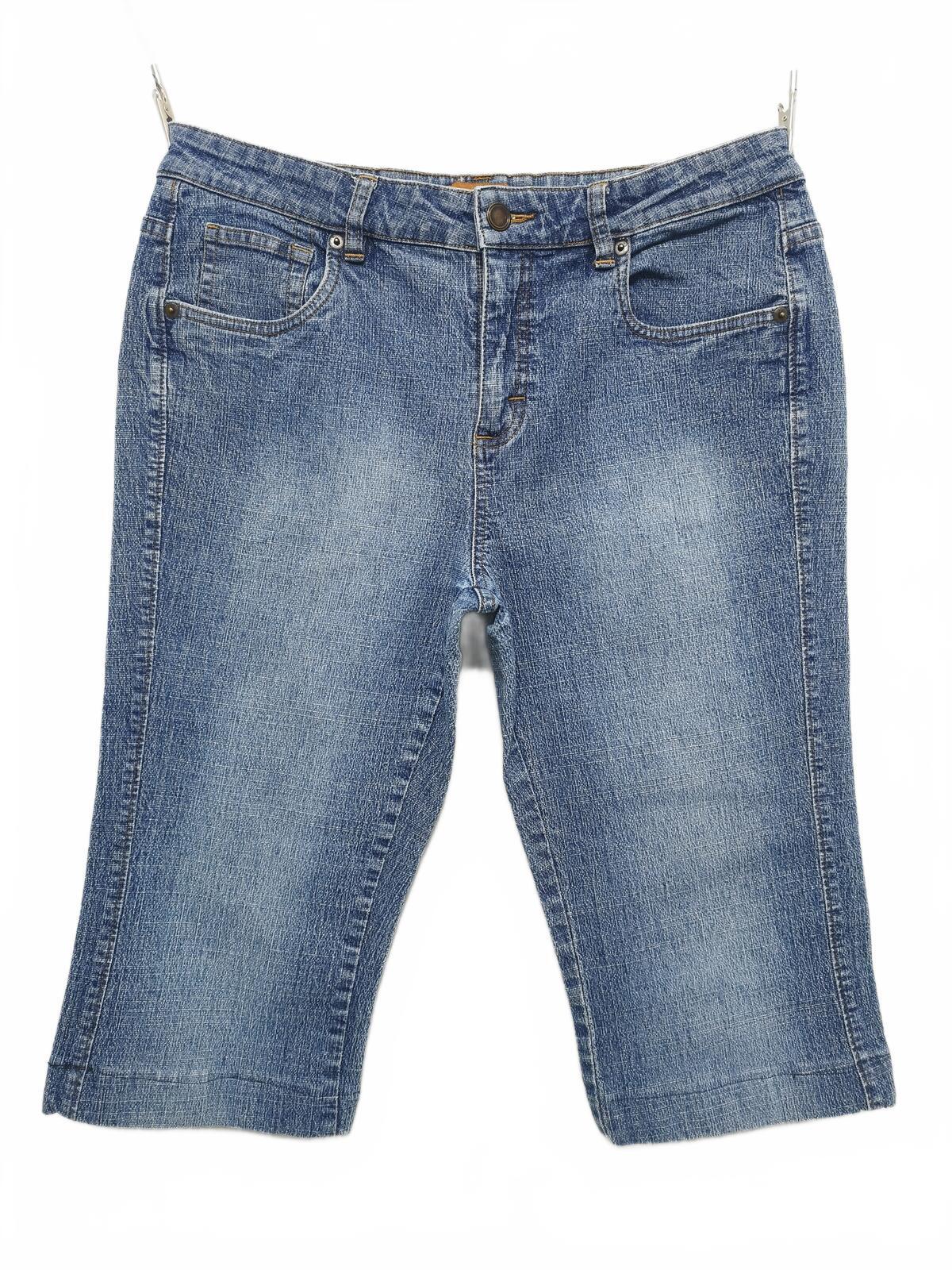 Vintage Lee One True Fit Denim Shorts Blue Wash Bermuda Y2K Indie 32W