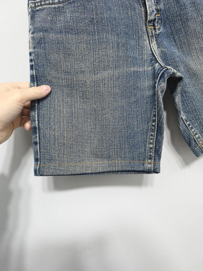 Vintage Lee Denim Shorts Blue Wash 90s Y2K Skater Grunge Baggy 26W
