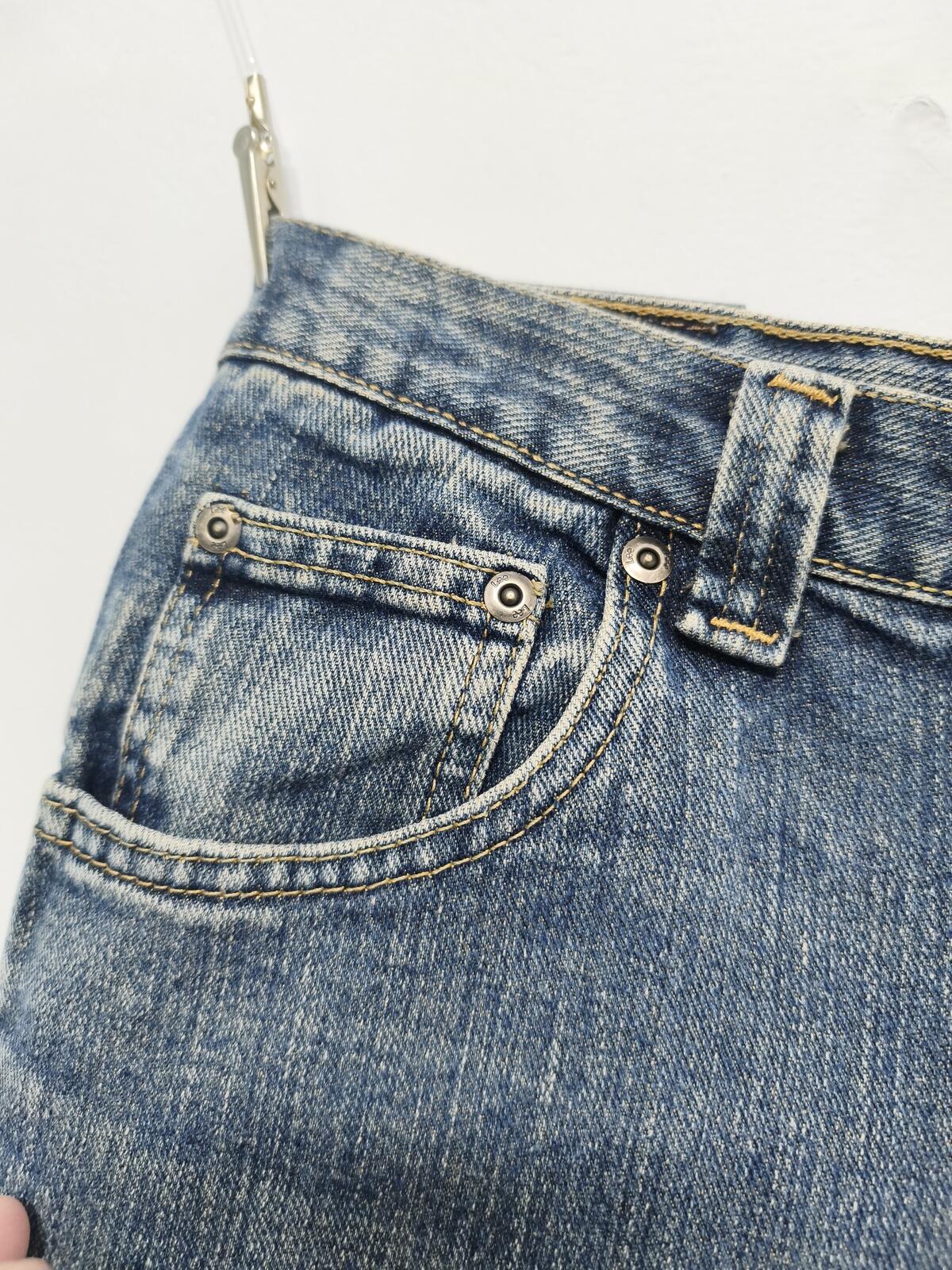 Vintage Lee Denim Shorts Blue Wash 90s Y2K Skater Grunge Baggy 26W