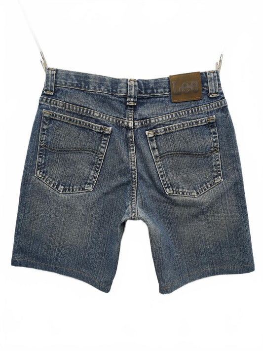 Vintage Lee Denim Shorts Blue Wash 90s Y2K Skater Grunge Baggy 26W