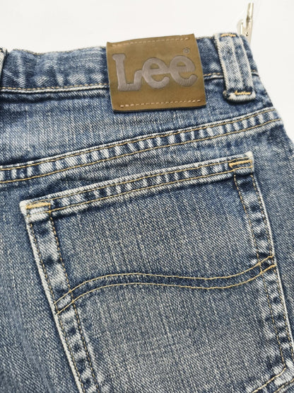 Vintage Lee Denim Shorts Blue Wash 90s Y2K Skater Grunge Baggy 26W