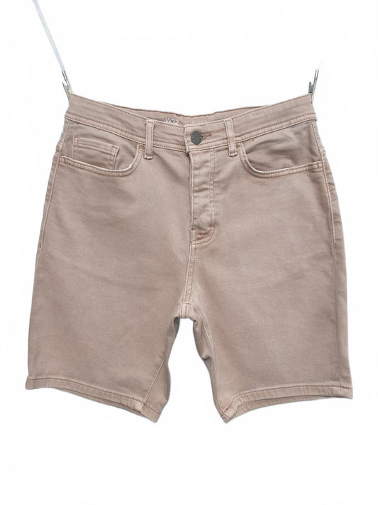 Vintage Denim Co Tan Shorts W30 Relaxed Straight Beige Sand Summer Festival Y2K