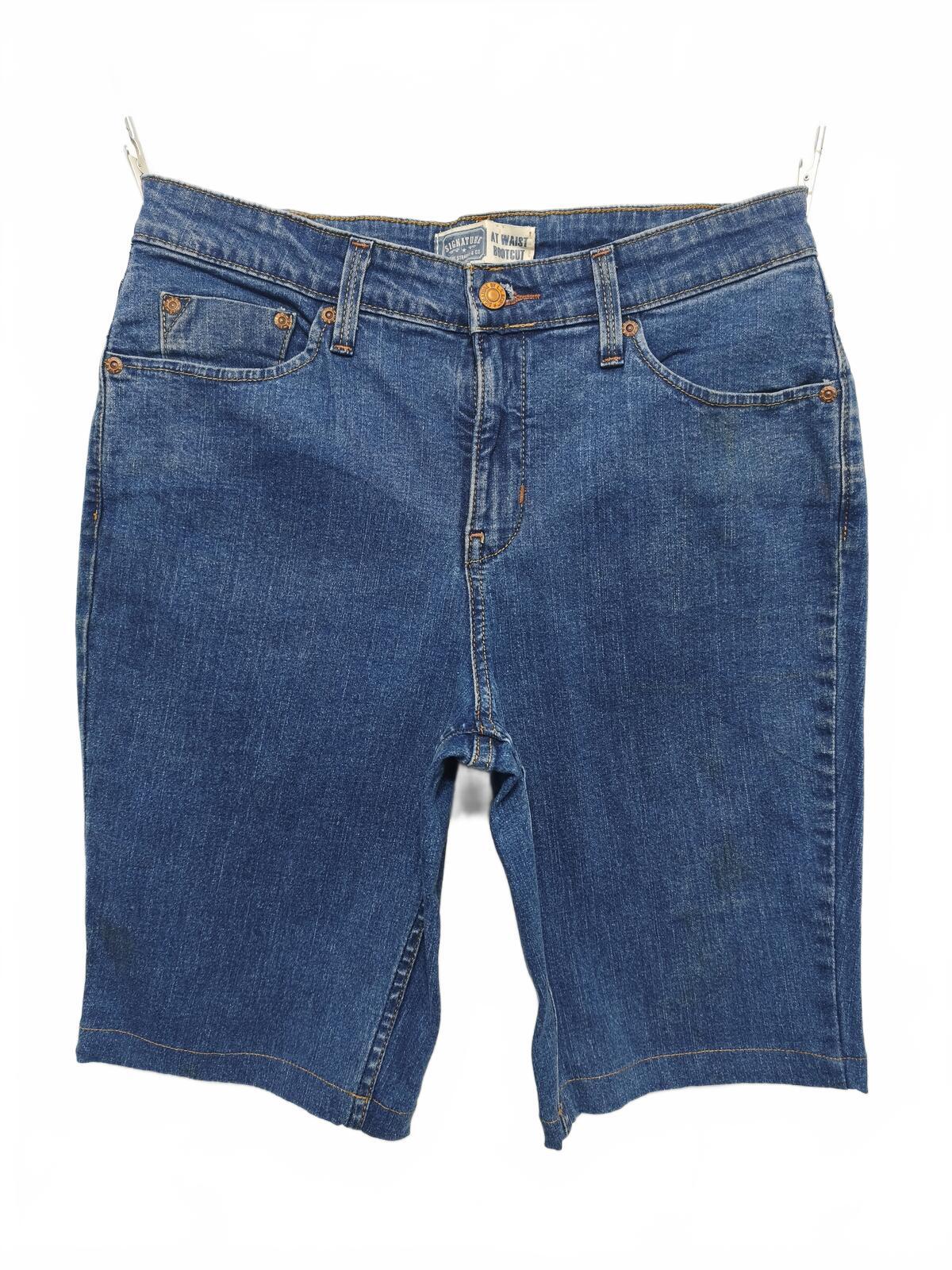 Vintage Signature by Levi Strauss Mid Wash Blue Denim Summer Jorts Shorts W30