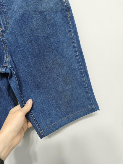 Vintage Signature by Levi Strauss Mid Wash Blue Denim Summer Jorts Shorts W30