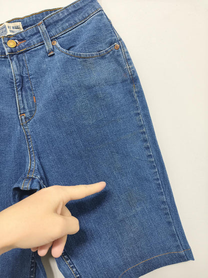 Vintage Signature by Levi Strauss Mid Wash Blue Denim Summer Jorts Shorts W30