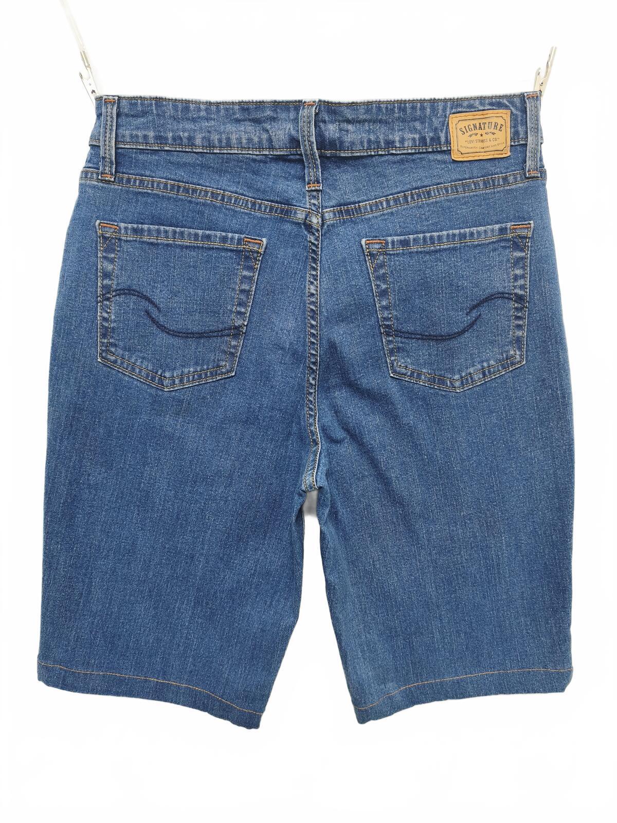 Vintage Signature by Levi Strauss Mid Wash Blue Denim Summer Jorts Shorts W30