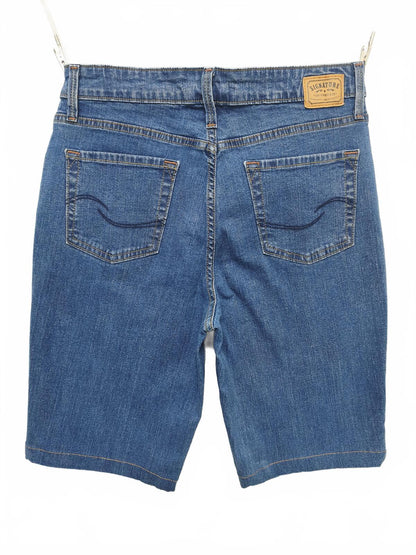 Vintage Signature by Levi Strauss Mid Wash Blue Denim Summer Jorts Shorts W30
