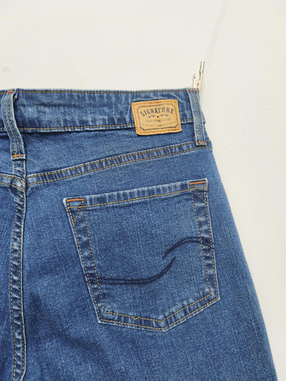 Vintage Signature by Levi Strauss Mid Wash Blue Denim Summer Jorts Shorts W30