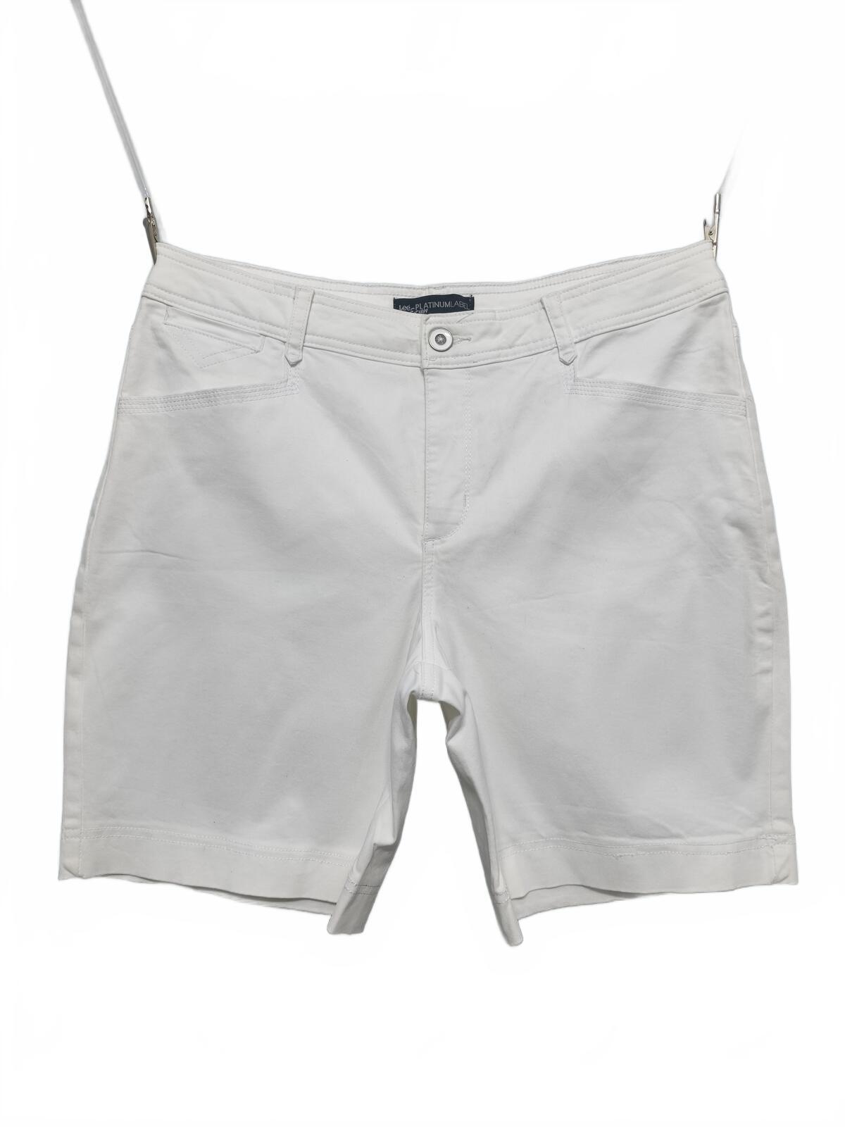 Vintage Lee Platinum Label Shorts White 90s Summer Holiday Beach Sport 34W