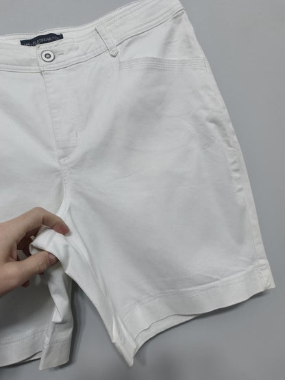 Vintage Lee Platinum Label Shorts White 90s Summer Holiday Beach Sport 34W