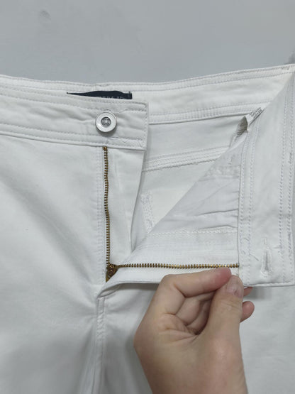 Vintage Lee Platinum Label Shorts White 90s Summer Holiday Beach Sport 34W
