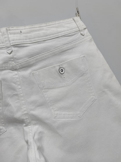 Vintage Lee Platinum Label Shorts White 90s Summer Holiday Beach Sport 34W