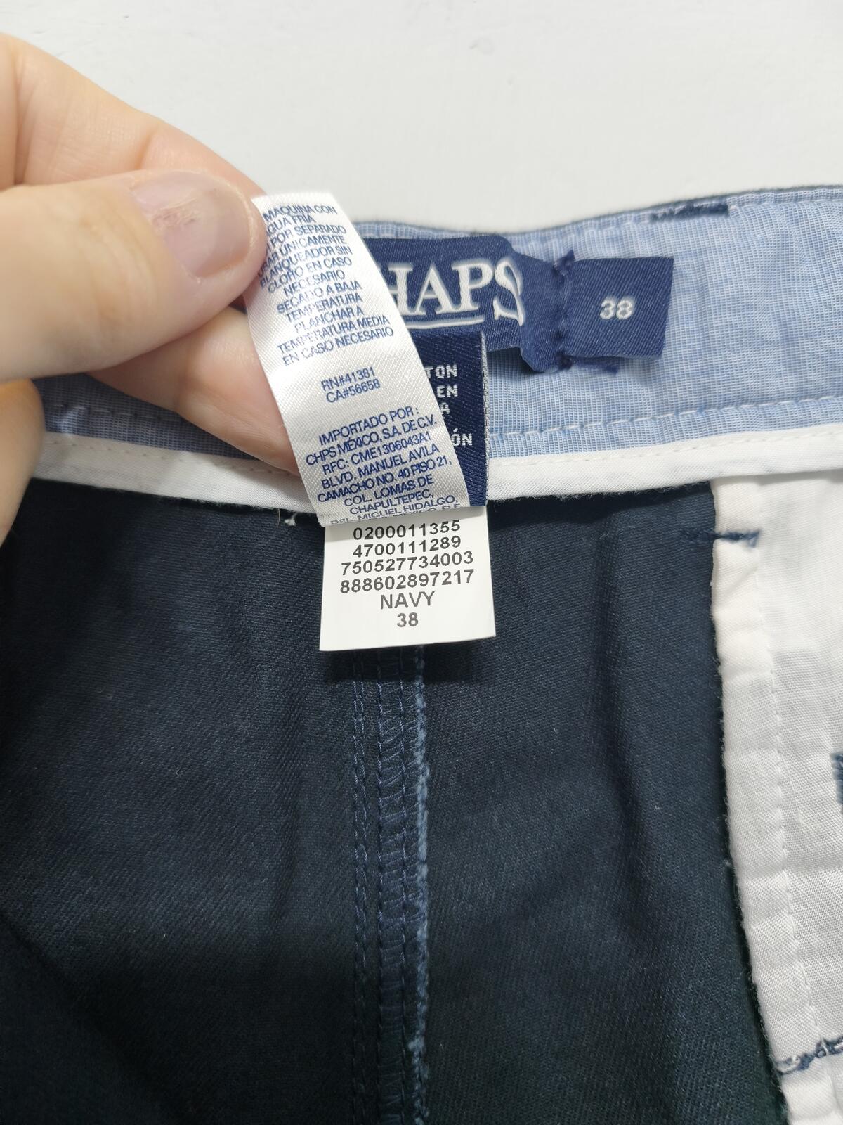 Vintage Chaps Chino Shorts Navy Blue 90s Dark Academia Coastal Summer Prep 38W