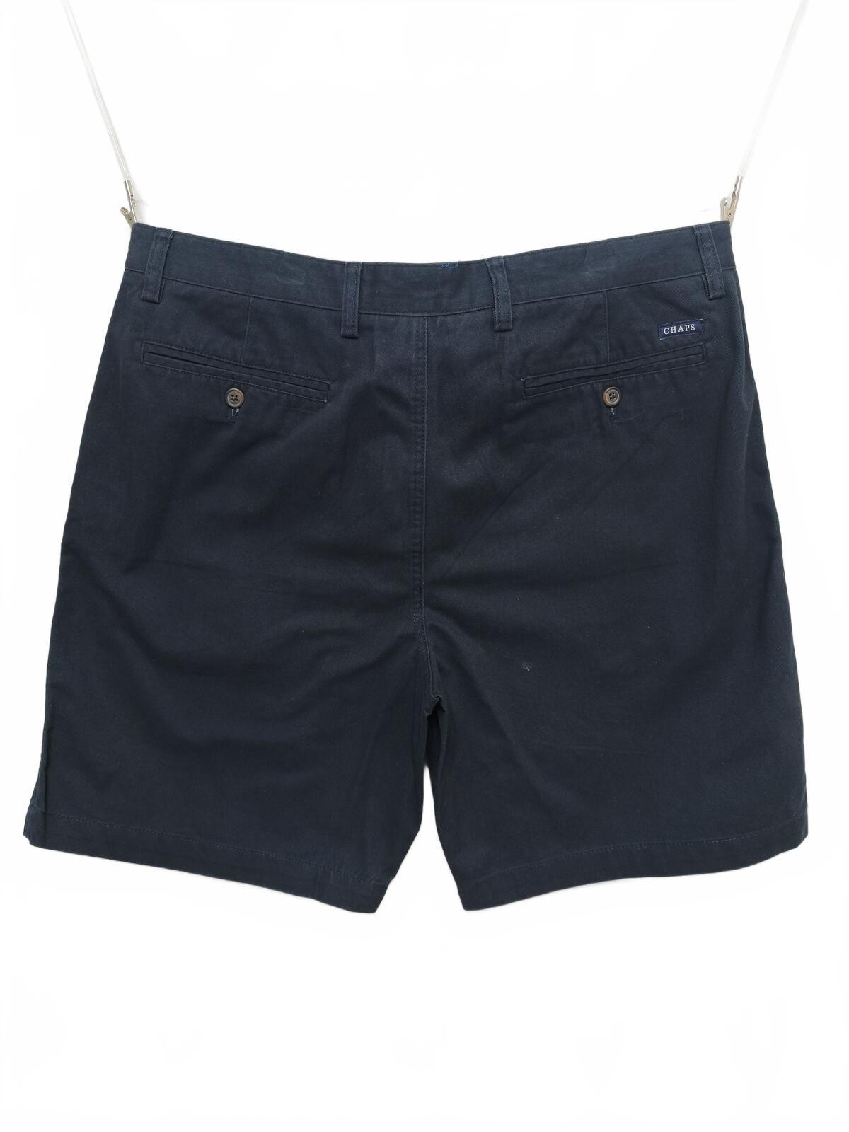 Vintage Chaps Chino Shorts Navy Blue 90s Dark Academia Coastal Summer Prep 38W